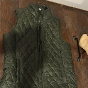 Quilted Green Vest